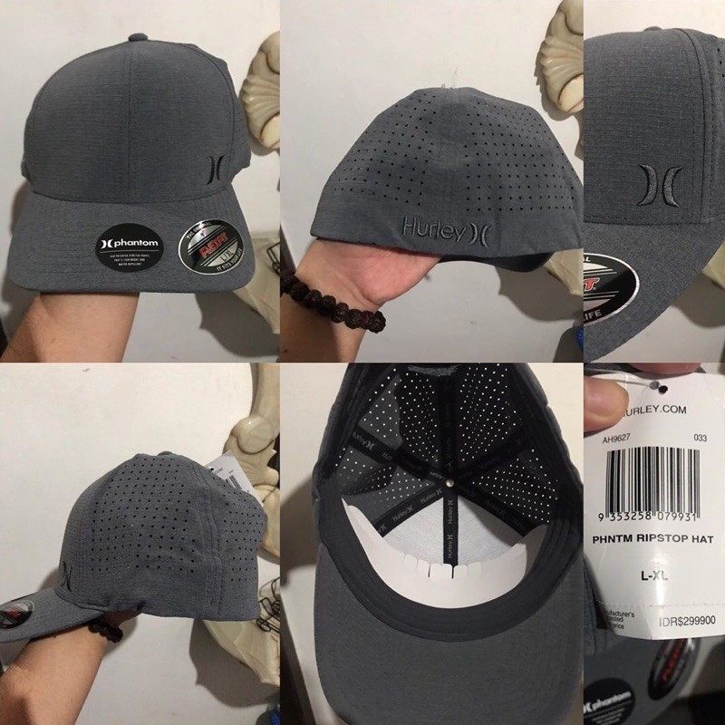 Topi Hurley Phantom Rip Stop Grey Flexfit