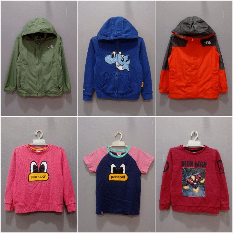 JAKET SWEATER PANCOAT ANAK TNF ANAK SECOND THRIFT PRELOVED FULL BRANDED