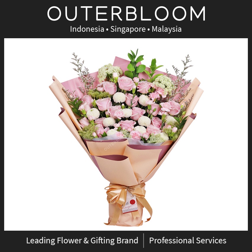 Jual Outerbloom - Bunga Valentine - Ophelia Bouquet - Bunga Buket ...