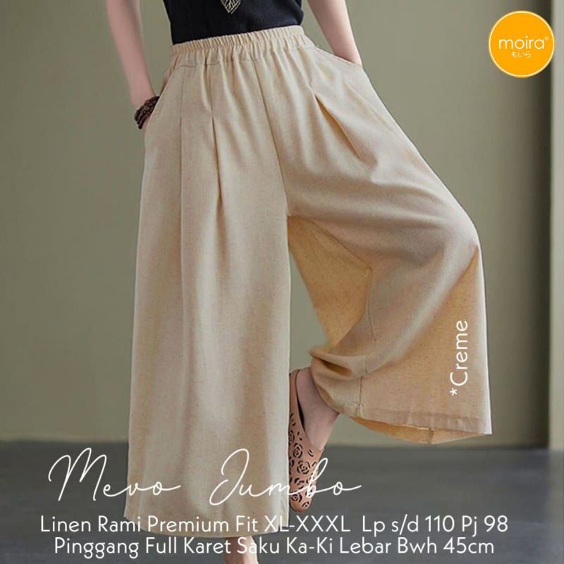 Mevo Jumbo Kulot Linen Rami Premium fit XXXL