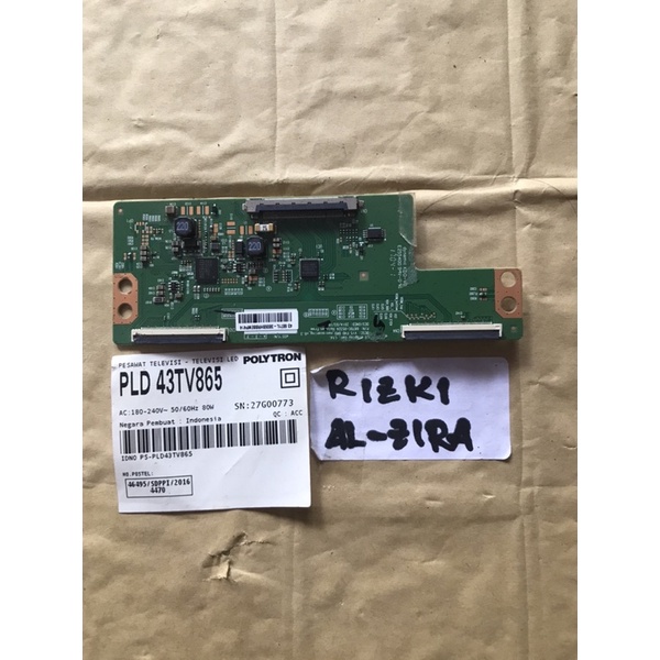Ticon TCON BOARD TV LED POLYTRON PLD 43TV865