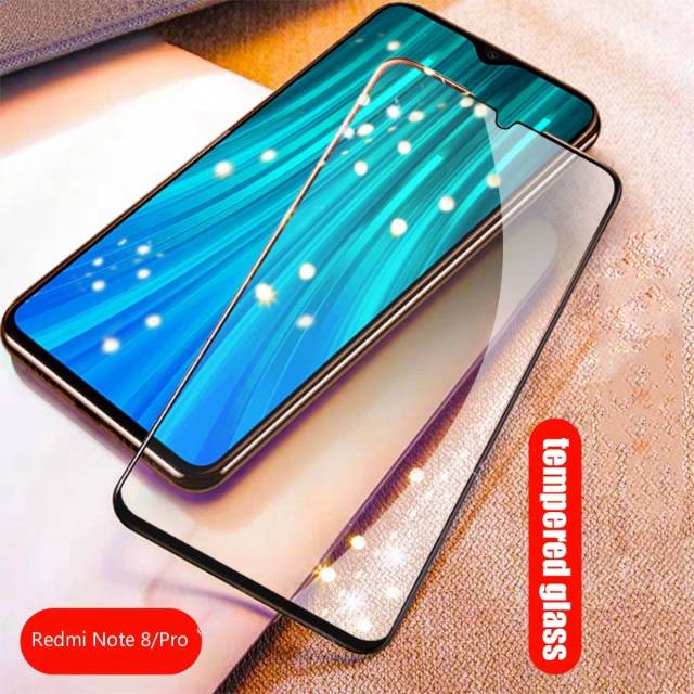 Tempered glass redmi note 8 pro full cover