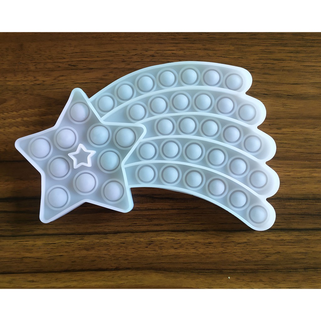 Pop It Fidged Toys Mainan TikTok Push Pop-Star UV