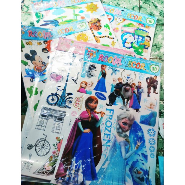 Stiker Dinding 3D Wall Sticker Room Decor Bt21