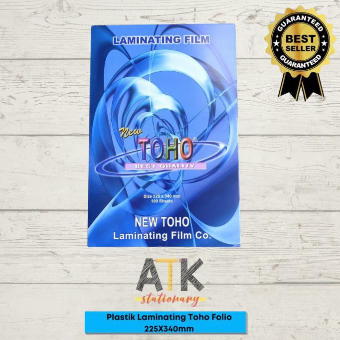 

Plastik Laminating Toho Ukuran Folio 100 Micron atk
