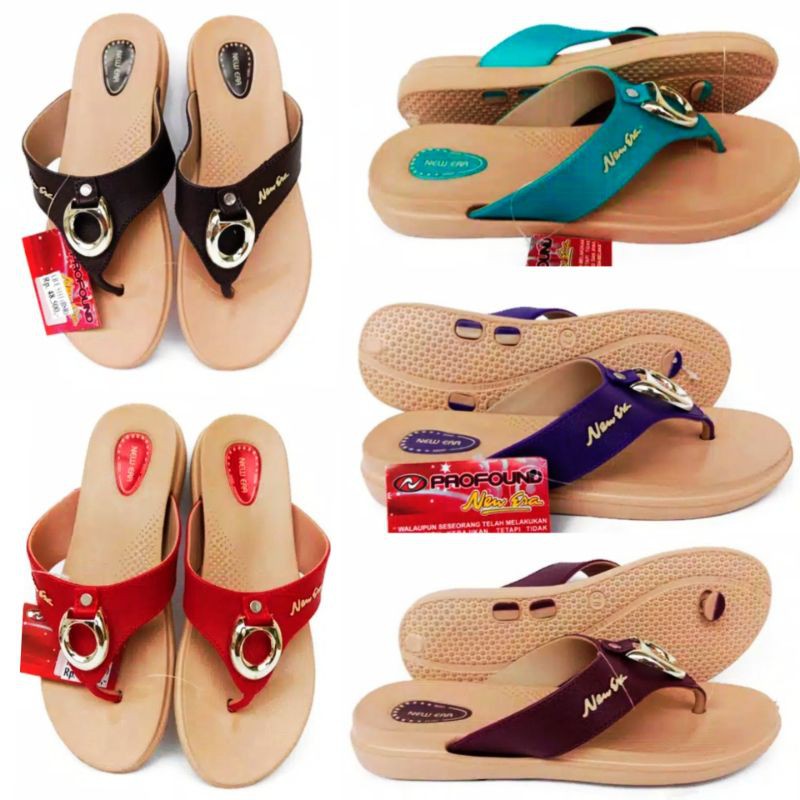 SANDAL KARET WANITA DEWASA LB-E5111 NEW ERA