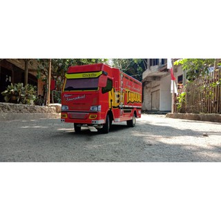 MINIATUR TRUK  TRUCK KAYU CANTER OLENG  ANTI  GOSIP  NEW 