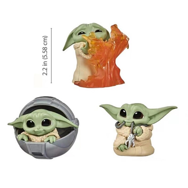 ChildsPlay Action Figure Baby Yoda Star Wars Series 5 PCS - Original