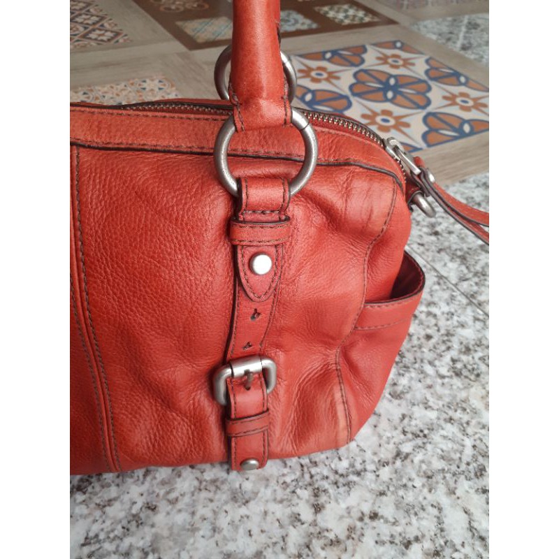 fossil maddox large red