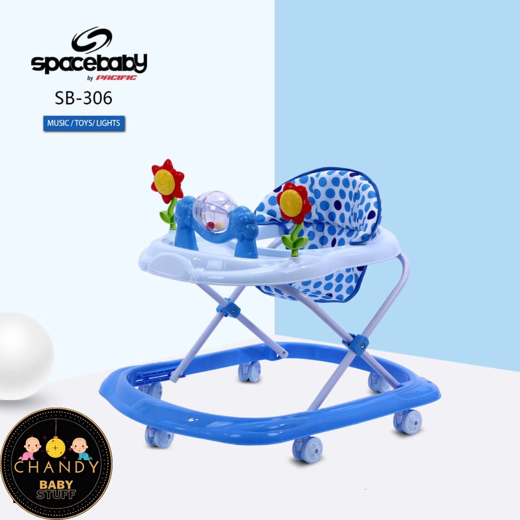 BABY WALKER SPACE BABY SB 306 APOLLO MAINAN CUSHION ADA MUSIK DAN LAMPU