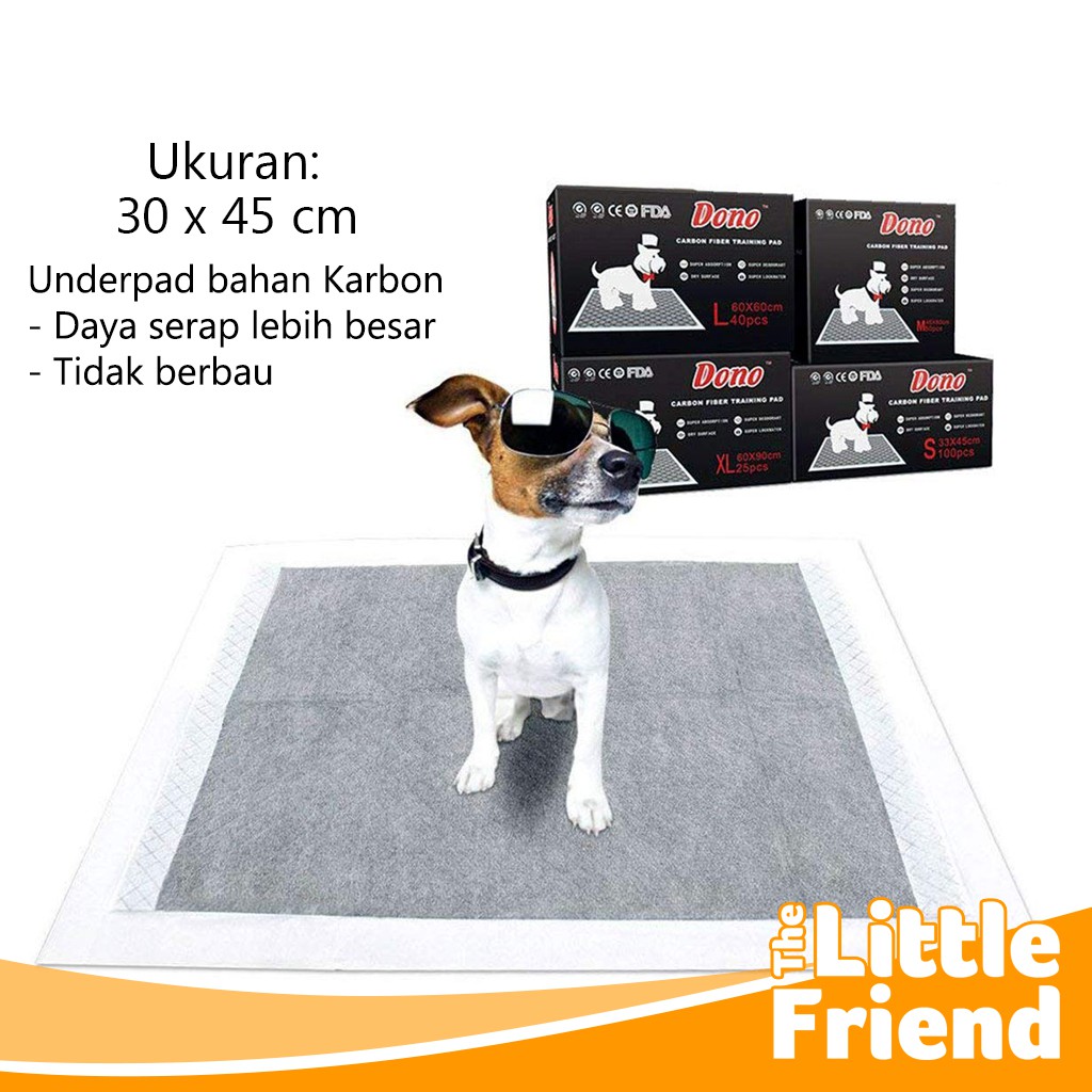 Alas Pipis Karbon/Underpad Karbon/Perlak Karbon/Alas Kandang Pee Poop Pet Toilet Anjing Kucing