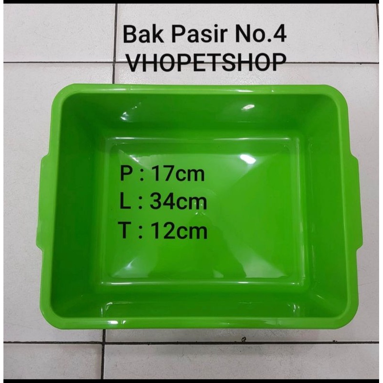 BAK PASIR KUCING-CAT LITER BOX-BAK SEGI EMPAT LION STAT NO 4