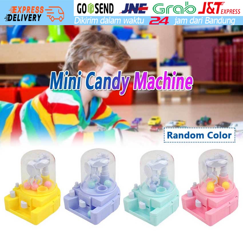 (TERBARU PROMO) MAINAN MESIN CAPIT PERMEN/BONEKA UKURAN MINI UNTUK ANAK/HADIAH GRAB DOLL MACHINE YA