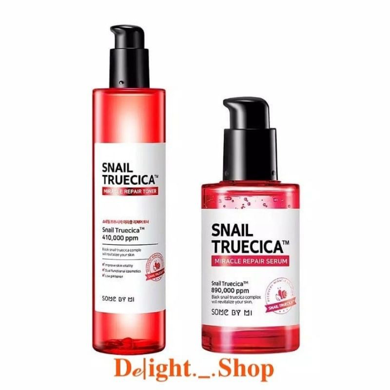 [PAKET BUNDLING] Somebymi Snail Truecica Serum 50ml + Snail Toner 135 ml