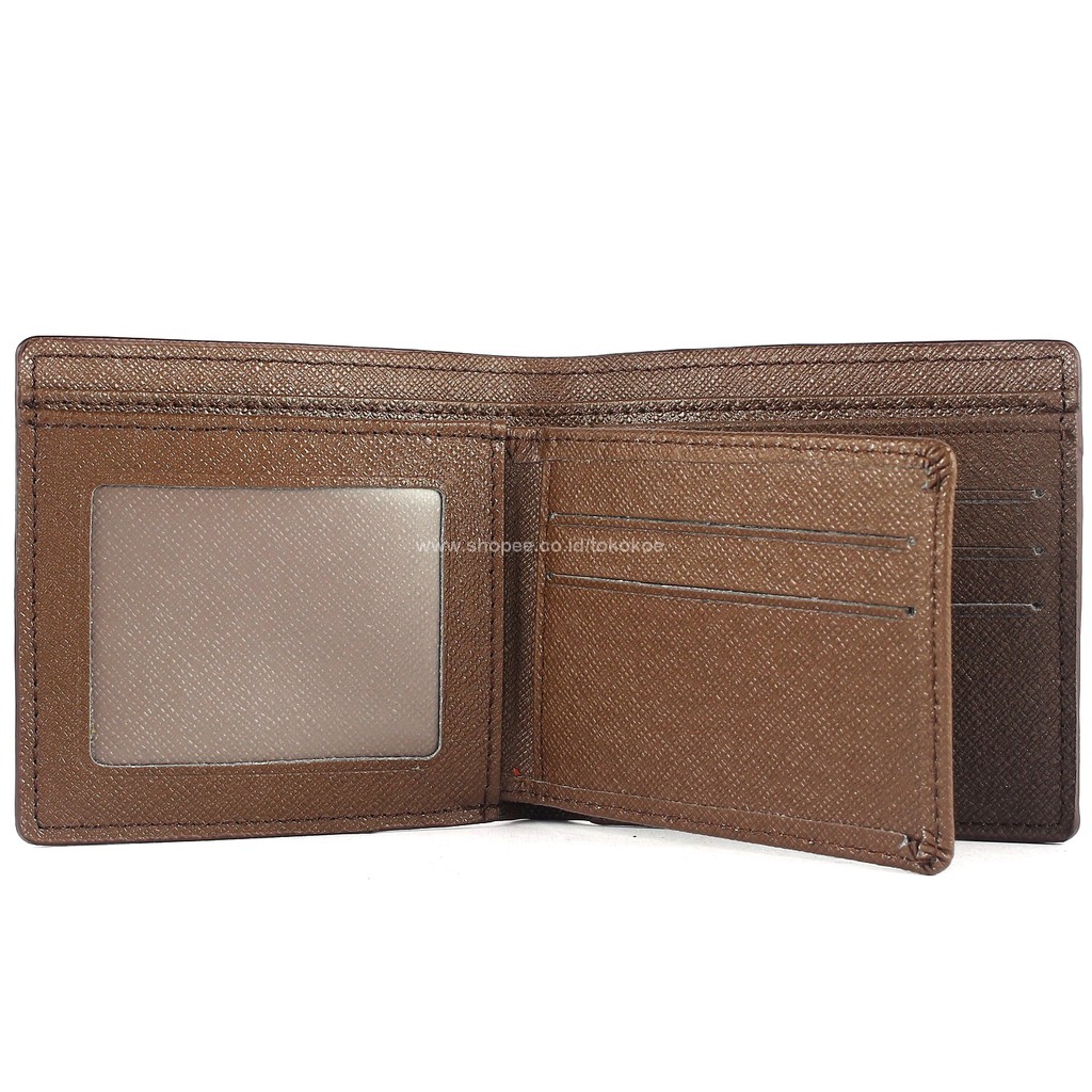 TOKOKOE - Dompet Pria model Tidur bahan Kulit Dompet Lipat dengan Box Exclusive - GC Small Logo