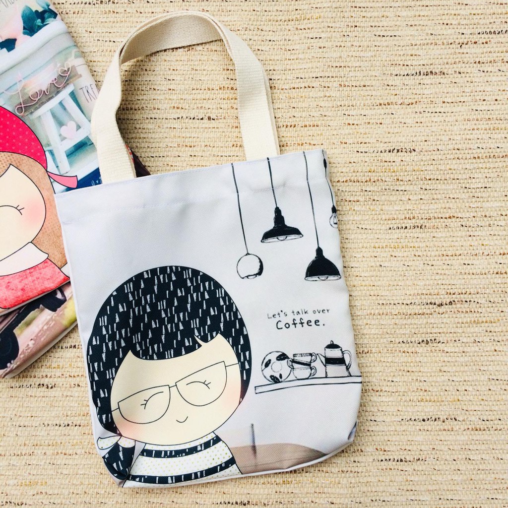 HANDBAG HANDMADE - TAS HANDMADE - MINI TOTEBAG - TAS KANVAS - ODELLE'S ADVENTURE (CHLOE)