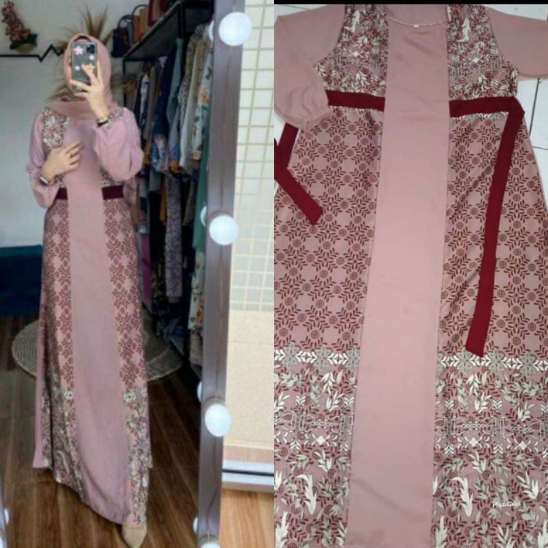 [[BEST SELLER ]] GAMIS RAYA WOLYCREP PREMIUM KOMBI MAXMARA LUX