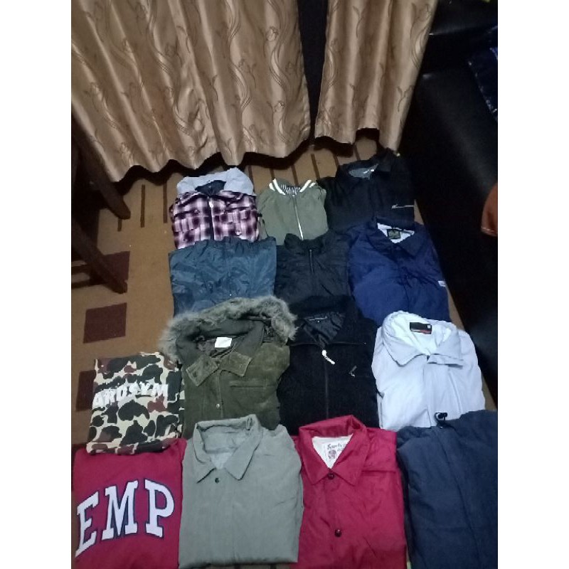 borongan jaket seken second 14 pcs