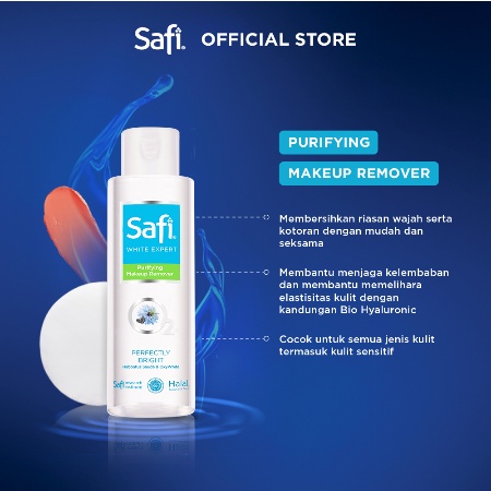 ⭐ BAGUS ⭐ SAFI WHITE EXPERT PURIFYING MAKE UP REMOVER 100/200ML | Pembersih Make Up