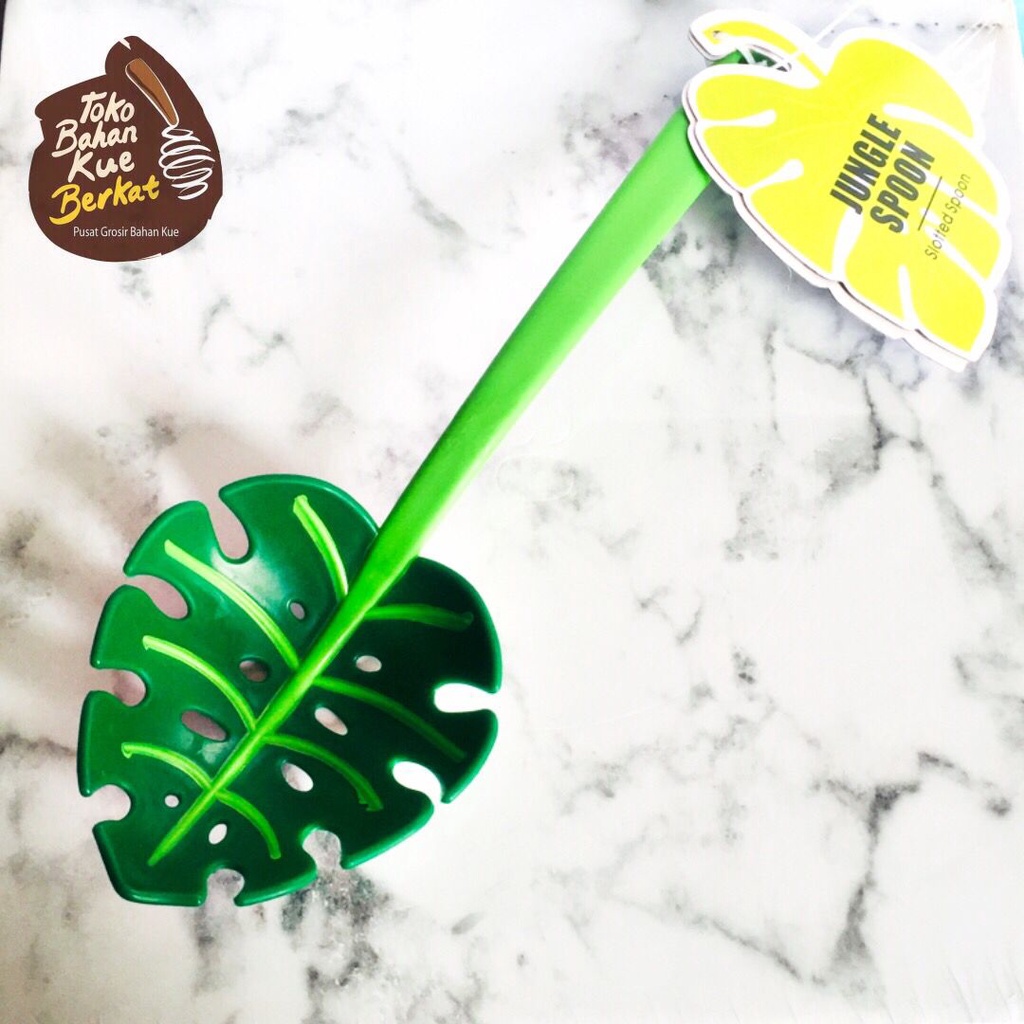 Mein scoop turtle leaf scoop strainer jungle sendok saringan daun