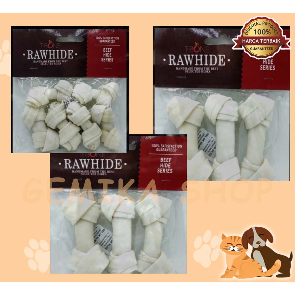 RAWHIDE T BONE MILK | SNACK ANJING | DOG FOOD