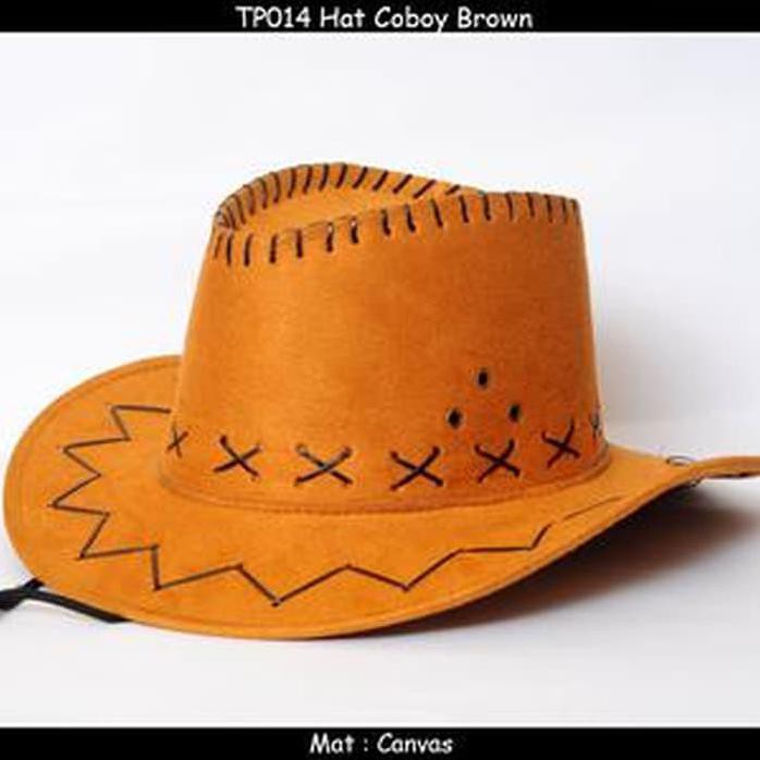 Topi Wanita Fedora Cowboy Tali Lebar