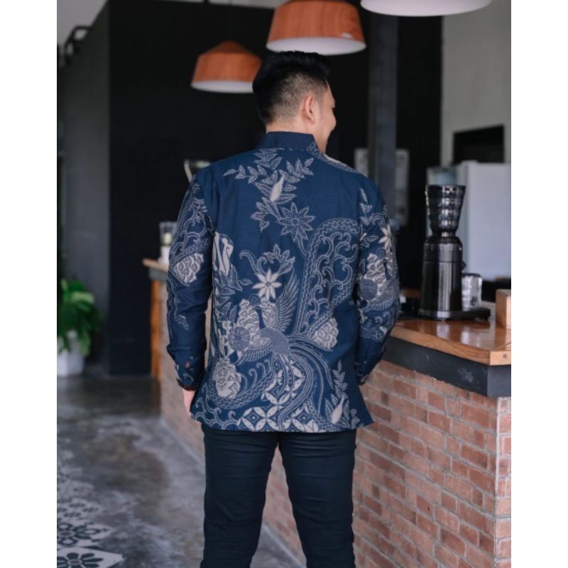 Kemeja Baju Batik Pria Solo Lengan Panjang Premium Slimfit  Terbaru