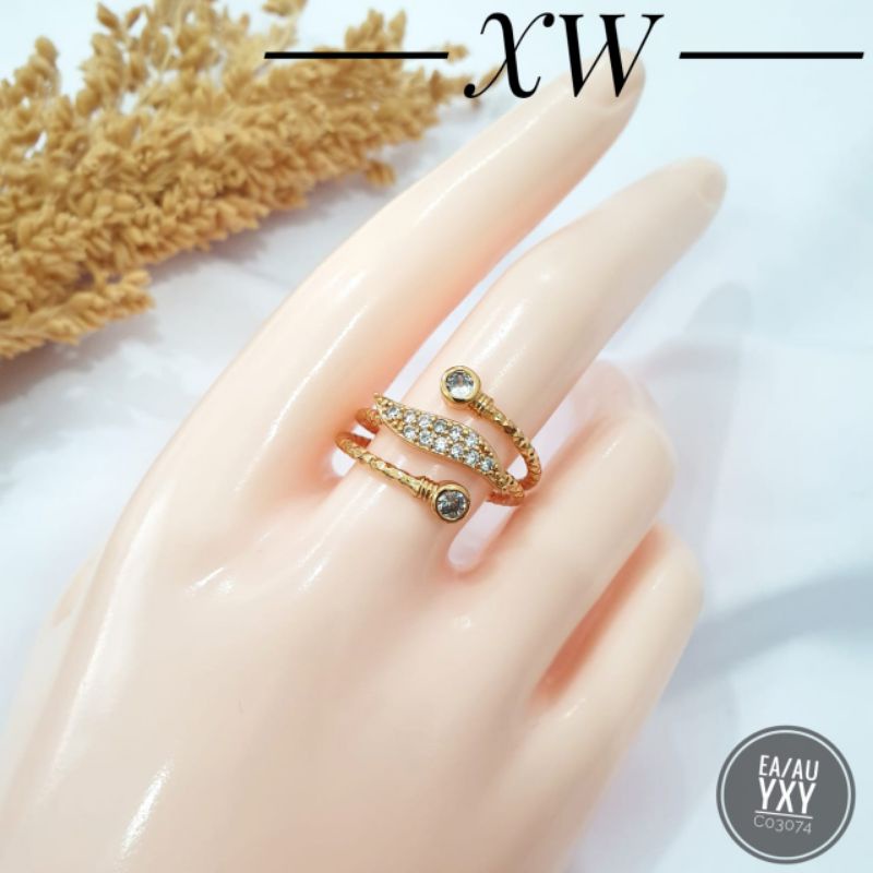 Cincin Yaxiya Ulir Gold C03074