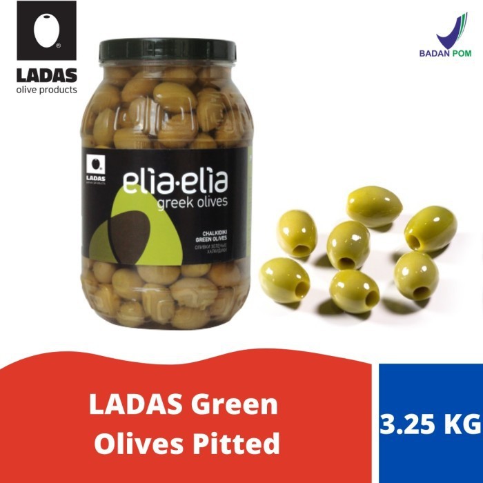 

LADAS Green Olives Pitted - 3.25 kg