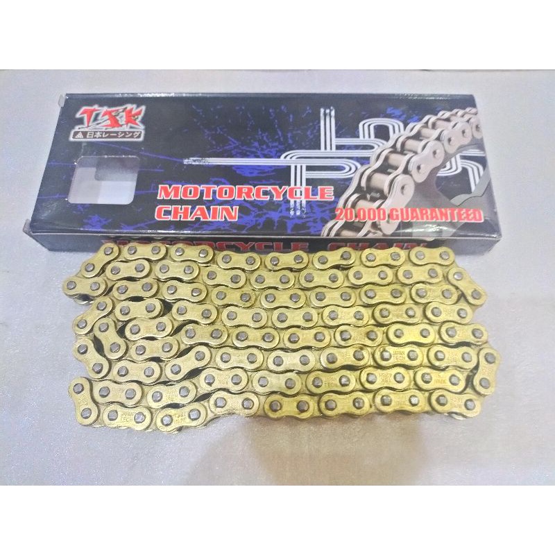 TSK RANTAI EMAS 428H 130 140 GOLD CHAIN  CB150R  TIGER MEGAPRO VIXION SATRIAFU JUPITER SUPRA