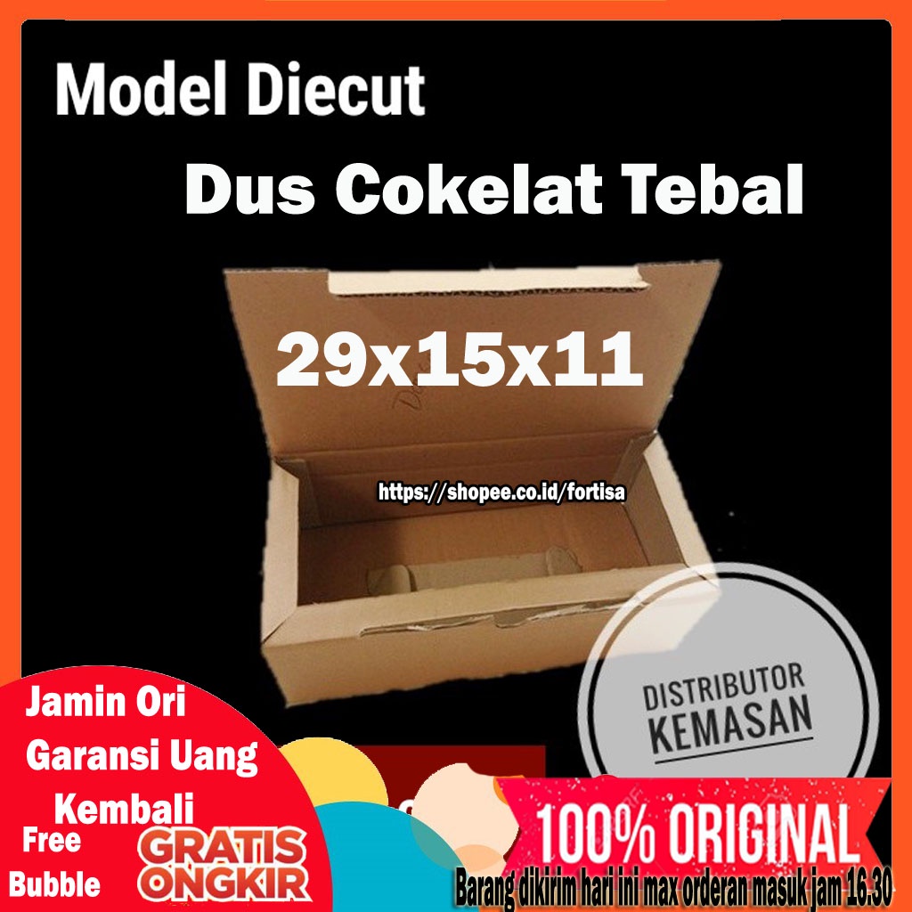 

([19 Batik] 29X15X11) DIJUAL KARDUS PACKING COKELAT / DUS PACKING KUAT DAN TEBAL