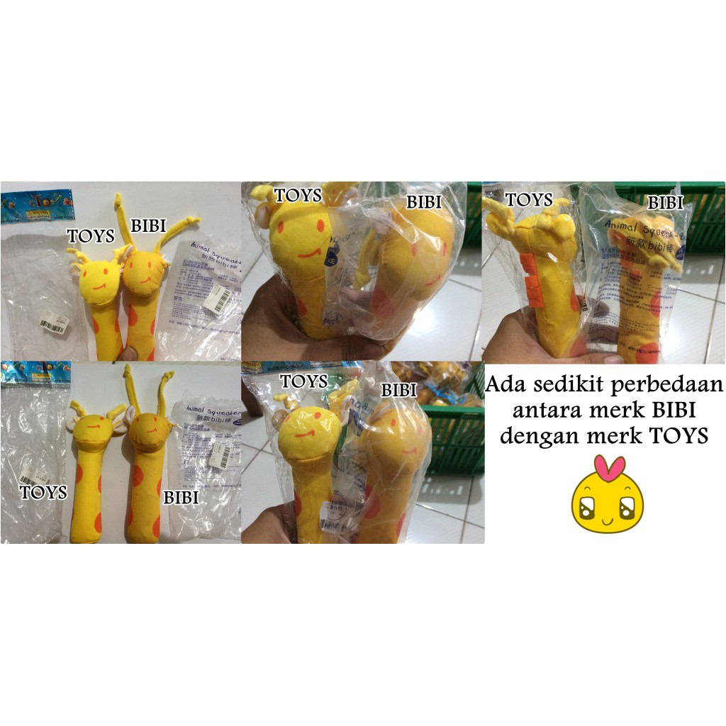 rattle stick bayi boneka pencet mainan edukasi anak baby toy squeaker bar
