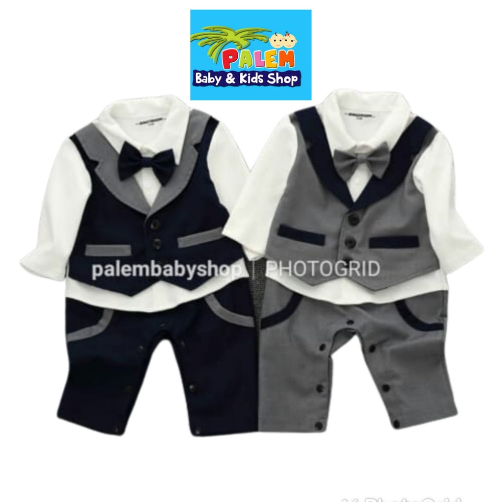 carterlove romper tuxedo buka kaki anak h0014