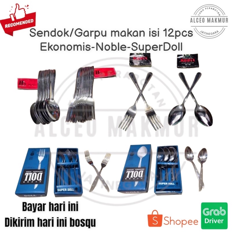 Sendok Makan / Sendok Garpu / Sendok Garpu Murah / Sendok Garpu Ekonomis / Sendok Super Doll / Sendok Noble