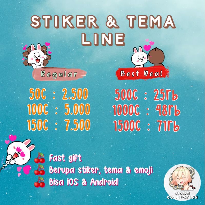 Harga Sticker Line Terbaik Belanja Voucher Agustus 2021 Shopee Indonesia