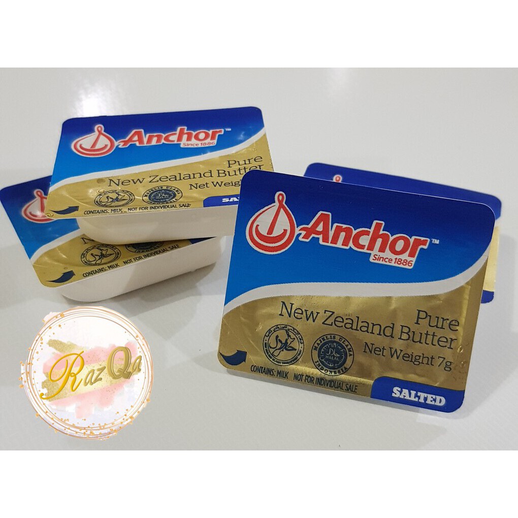 

ANCHOR SALTED BUTTER MPASI 7 GRAM x 10 pcs (FREE FOOD CONTAINER KEMASAN BARU)