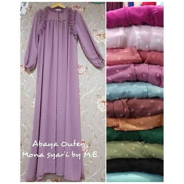 Abaya Outer Mona Syar'i Original by ME Syar'i