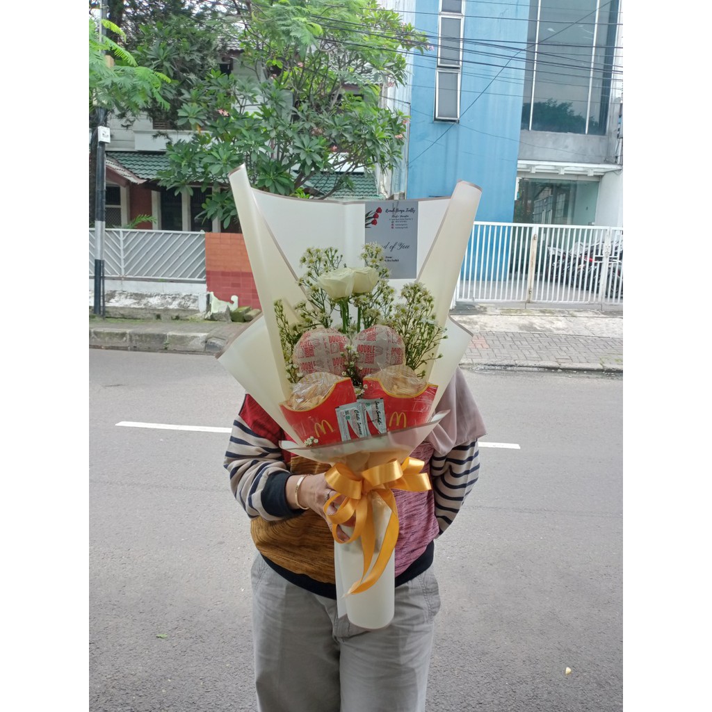 SNACK BOUQUET | BURGER BOUQUET | BUKET MAKANAN | BUKET ULTAH