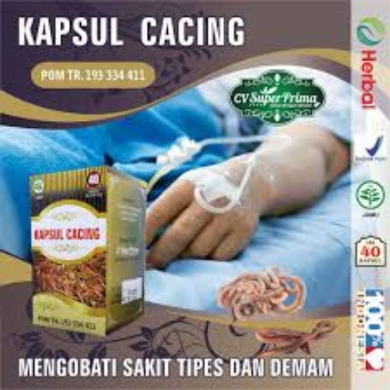 HERBAL CACING ATASI TIPES DAN DEMAM  (40kpsl)