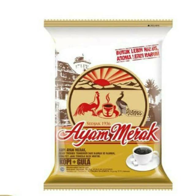 Kopi ayam merak 10 sachet x 25gr