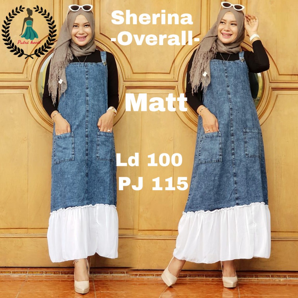 SHERINA OVERALL MATT JEANS WASH VARIASI BAWAH SIFON