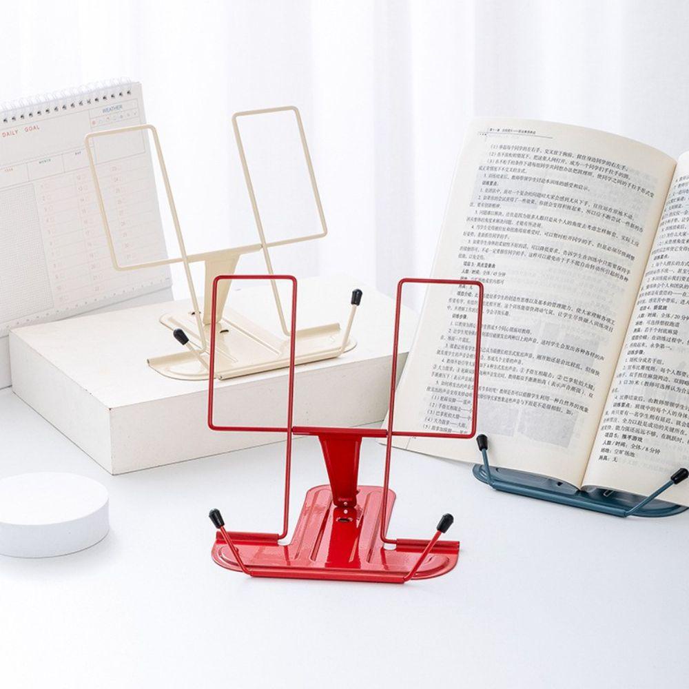 Lanfy Rak Baca Portable Lipat Kantor Siswa Stationary Multifungsi Adjustable Book Holder