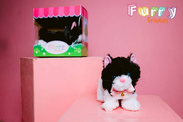 Boneka anjing robot otomatis lucu imut import furry friend friends puppy dog doggy cat kucing anjing