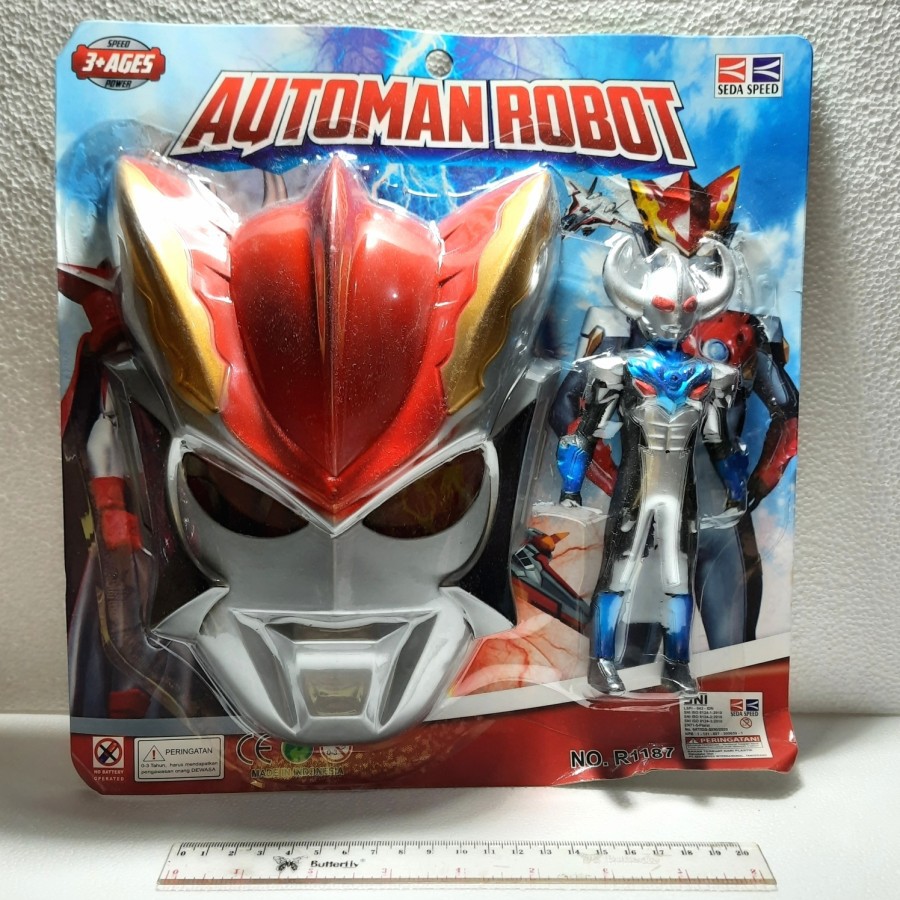 MAINAN ANAK ULTRAMEN + TOPENG SET MAINAN ROBOT MAINAN MURAH KADO