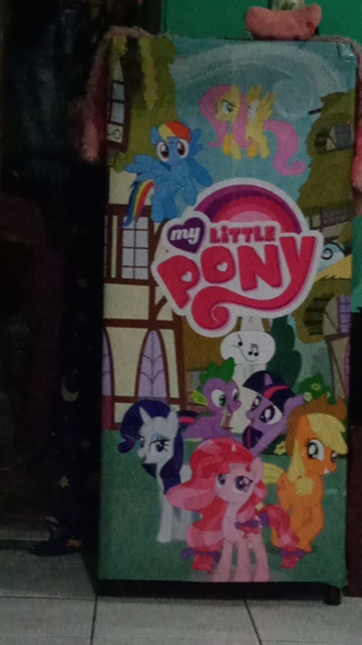 Stiker Kulkas 1 Pintu Dan 2 Pintu My Little Pony
