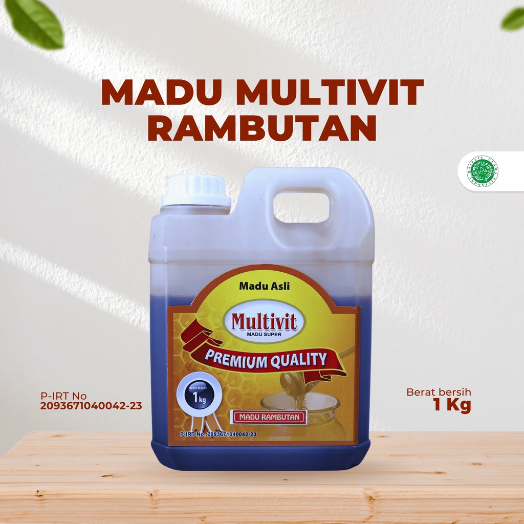 

MADU RAMBUTAN MULTIVIT 1kg Drigen || IMUN BOOSTER, JAGA STAMINA, MADU MURNI 100%