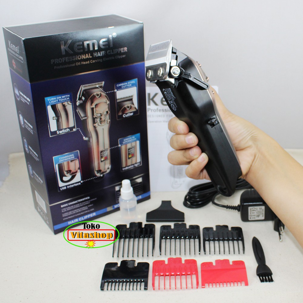 Kemei KM-2618 Mesin Alat Cukur Rambut Cas / Hair Clipper Alat Potong dan Cukuran Rambut