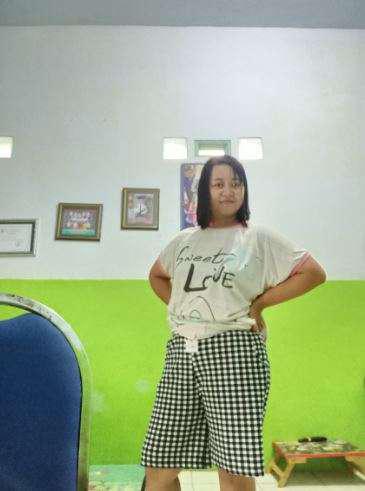 Celana Pendek Santai Wanita Celanapendek Dewasa Saku Bibir 7/8 Waffle Wafer Melar Nyaman [random]