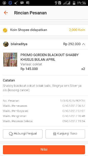 Promo Gorden Blackout Shabby Selama Persediaan Masih Ada