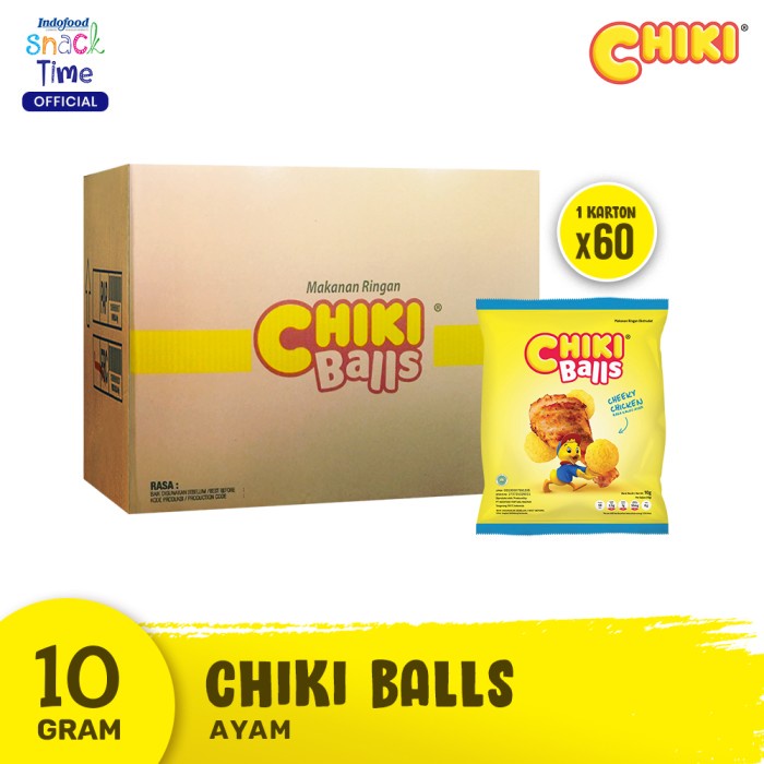 

NEW Chiki Ball Ayam 10 Gr - 60 Pcs